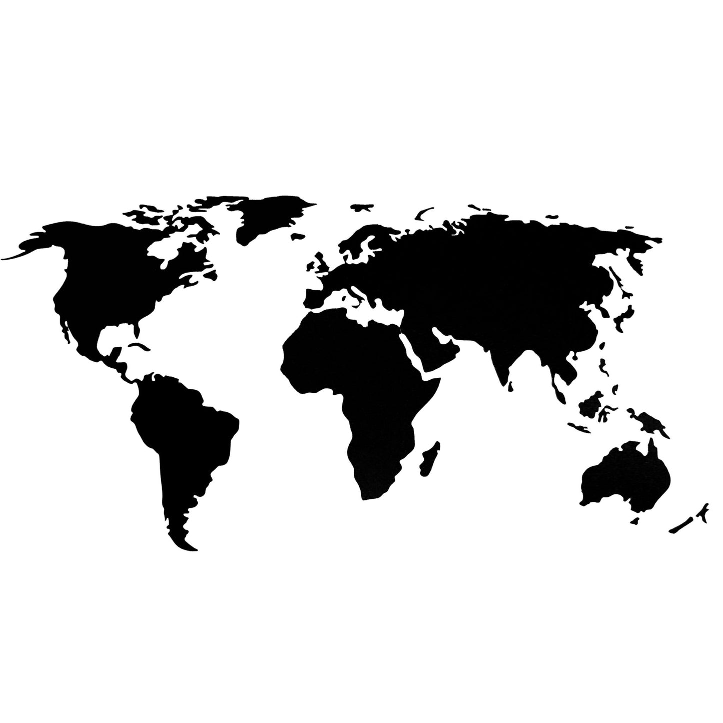 Akustik vægdekoration World Map (9mm AQsorb) - Flere farver