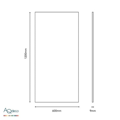 Akustikplade 9mm (AQsorb) - Flere farver. Størrelse 120x60 cm